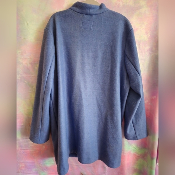 Old Navy Blue Oversized Soft-Brushed Button-Front Coat Size XL - Picture 8 of 8